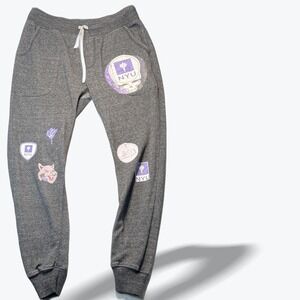 Alternative Earth‎ NYU Grateful Dead Skull Patch Jogger Sweatpants Gray Small